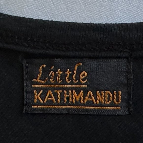 Little Kathmandu Dress Cotton Nepal Colorful Hippie S / M EUC Short Sleeves - Picture 4 of 11